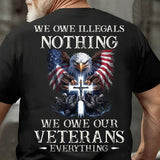 Veteran Tribute T-Shirt – Honoring Our Heroes with Eagle and Cross Design