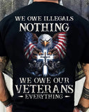 Veteran Tribute T-Shirt – Honoring Our Heroes with Eagle and Cross Design