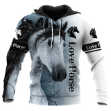 Love Horse 3D All Over Printed Hoodie Pi112055