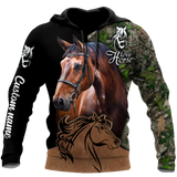 Love Horse Custom Name 3D All Over Printed Shirts