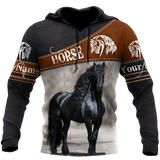 Black Horse Persionalized 3D All Over Printed Shirts