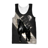 Black Horse 3D All Over Printed Hoodie Pi112058XT