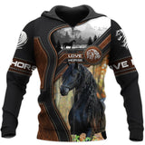 Love Horse 3D All Over Printed Shirts TR1505204S