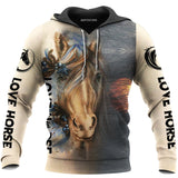 Love Horse 3D All Over Printed Shirts TA040905