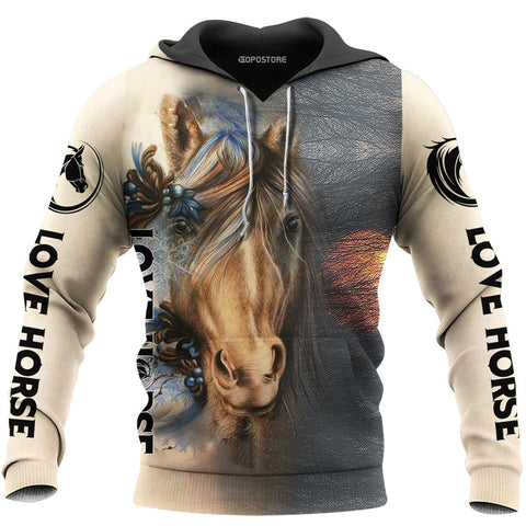 Love Horse 3D All Over Printed Shirts TA040905