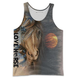 Love Horse 3D All Over Printed Shirts TA040905
