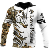 Horse Camo Pattern 3D All Over Printed Shirts Pi050501