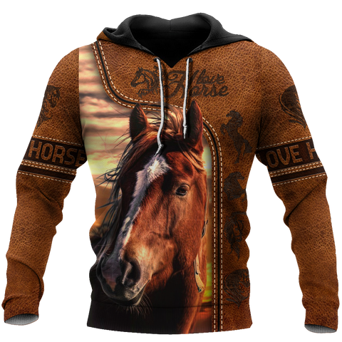 Love Horse 3D All Over Printed Shirt Hoodie For Men And Women Pi150401