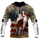 Love Horse 3D All Over Printed Shirts Pi080501