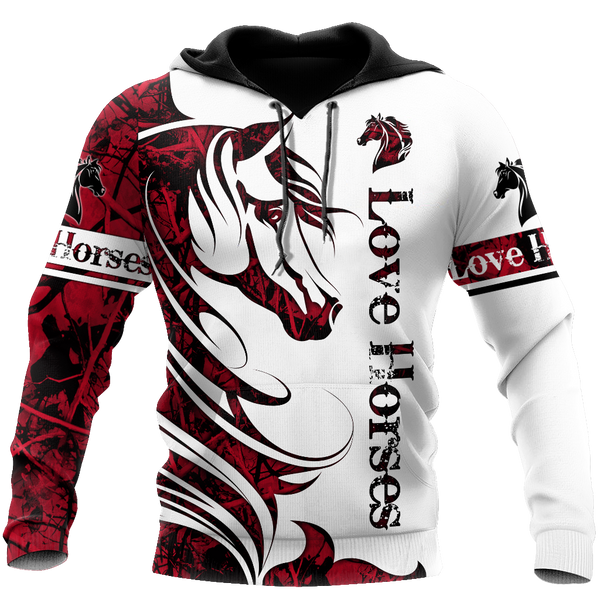 Horse Camo Red 3D All Over Printed Shirts Pi050501S1
