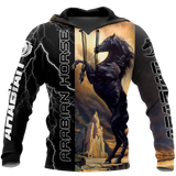 Black Stallion Arabian Horse 3D All Over Printed Shirt Hoodie Pi301202