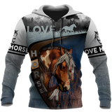 Love Horse 3D All Over Printed Shirts TR2704200