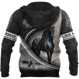 Black Horse 3D All Over Printed Shirts VP07102001