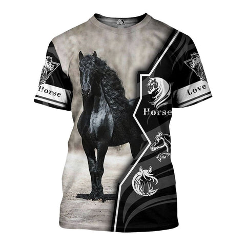Love Horse 3D All Over Printed Shirts TA040906