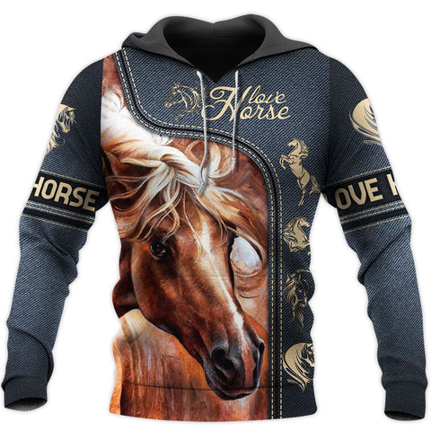 Love Horse 3D All Over Printed Shirts TA040903