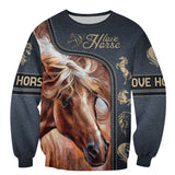 Love Horse 3D All Over Printed Shirts TA040903