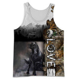 Love Horse 3D All over print for Men and Women shirt HR13