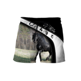 Black Horse 3D All Over Printed Shirts PD19022101