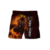 Fire Horse 3D All Over Printed Unisex Shirts