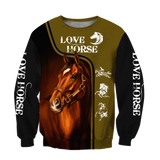 Love Horse 3D All Over Printed Shirts For Men and Women Pi112052