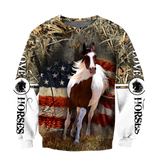 Love Horse 3D All Over Printed Shirts Pi080501