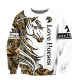 Horse Camo Pattern 3D All Over Printed Shirts Pi050501