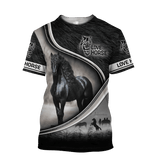Black Horse 3D All Over Printed Shirts VP07102001