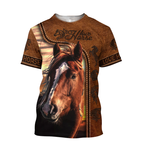 Love Horse 3D All Over Printed Shirt Hoodie For Men And Women Pi150401
