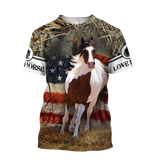 Love Horse 3D All Over Printed Shirts Pi080501