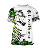 Horse Camo Pattern 3D All Over Printed Shirts Pi050501S3