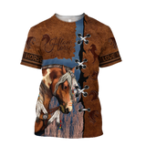 Brown Horse 3D All Over Printed Shirts TR1606201S