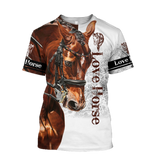 Love Horse 3D All Over Printed Shirts TR06012101