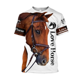 Love Horse 3D All Over Printed Hoodie Pi112056