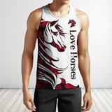 Horse Camo Red 3D All Over Printed Shirts Pi050501S1