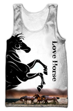 Love Horse 3D All Over Printed Shirts HVT12112001