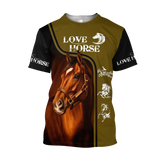 Love Horse 3D All Over Printed Shirts For Men and Women Pi112052