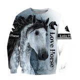 Love Horse 3D All Over Printed Hoodie Pi112055