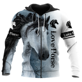 Love Horse 3D All Over Printed Hoodie Pi112055