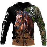 Love Horse Custom Name 3D All Over Printed Shirts