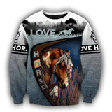 Love Horse 3D All Over Printed Shirts TR2704200